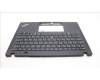Lenovo 5M11L86022 C-Cover with keyboard, Russian, Black, Backlight, US