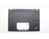 Lenovo 5M11L86261 C-Cover with keyboard, Slovenian, Black, Backlight, WWAN, UK