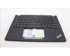 Lenovo 5M11L92980 C-Cover with keyboard, Danish, Black, Backlight, WWAN, UK