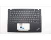 Lenovo 5M11L92996 C-Cover with keyboard, French, Black, Backlight, WWAN, US