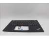 Lenovo 5M11L93012 C-Cover with keyboard, Hebrew, Black, Backlight, WWAN, US