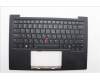 Lenovo 5M11N61094 C-Cover with keyboard, Greek, Deep Black, FingerPrint Reader, WLAN, US