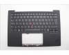 Lenovo 5M11N61124 C-Cover with keyboard, Danish, Deep Black, FingerPrint Reader, WLAN, UK