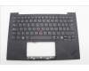 Lenovo 5M11N61219 C-Cover with keyboard, Spanish, Deep Black, FingerPrint Reader, WWAN, UK