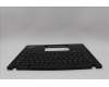 Lenovo 5M11N89405 C-Cover with keyboard, Danish, Black, Backlight, UK