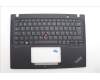 Lenovo 5M11N89423 C-Cover with keyboard,German,Black,Backlight
