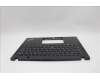 Lenovo 5M11N89438 C-Cover with keyboard, Italian, Black, Backlight, UK