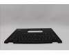 Lenovo 5M11N89835 C-Cover with keyboard, Belgian, Black, Backlight, UK