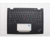 Lenovo 5M11N89848 C-Cover with keyboard, Czech Slovakian, Black, Backlight, UK