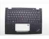Lenovo 5M11N89854 C-Cover with keyboard, USA English, Black, Backlight, US