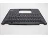 Lenovo 5M11N89869 C-Cover with keyboard, German, Black, Backlight, UK
