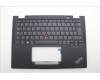 Lenovo 5M11N93138 C-Cover with keyboard, Belgian, Black, Backlight, WWAN, UK