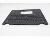 Lenovo 5M11N93166 C-Cover with keyboard, French, Black, Backlight, WWAN, US