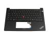 5M11N93273 original Lenovo keyboard incl. topcase DE (german) black/black with mouse-stick