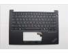 Lenovo 5M11N93286 C-Cover with keyboard, Hebrew, Black, US