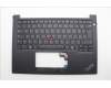 Lenovo 5M11N93290 C-Cover with keyboard, Italian, Black, UK
