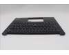 Lenovo 5M11N94111 C-Cover with keyboard, Icelandic, Black, UK