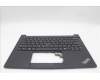 Lenovo 5M11N94187 C-Cover with keyboard, Greek, Black, Backlight, US