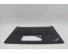 Lenovo 5M11N94197 C-Cover with keyboard, Italian, Black, Backlight, UK