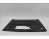 Lenovo 5M11N94287 C-Cover with keyboard, Ukraine, Black, Backlight, US