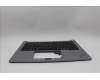 Lenovo 5M11N96163 C-Cover with keyboard, Belgian, Arctic Grey, Backlight, UK
