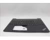 Lenovo 5M11N96535 C-Cover with keyboard, Spanish, Black, UK