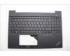 Lenovo 5M11N99177 C-Cover with keyboard, Russian, Black, Backlight, US