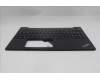 Lenovo 5M11N99285 C-Cover with keyboard, Ukraine, Black, Backlight, US