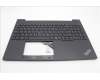 Lenovo 5M11N99287 C-Cover with keyboard, Ukraine, Black, Backlight, US