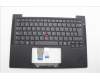 Lenovo 5M11N99502 C-Cover with keyboard, Spanish, Black, Backlight, UK