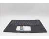 Lenovo 5M11N99522 C-Cover with keyboard, Turkish, Black, Backlight, UK