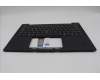 Lenovo 5M11N99650 C-Cover with keyboard, Spanish, Black, Backlight, WWAN, UK
