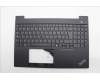 Lenovo 5M11N99747 C-Cover with keyboard, Belgian, Black, UK