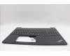 Lenovo 5M11N99771 C-Cover with keyboard, Italian, Black, UK