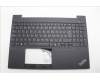Lenovo 5M11N99855 C-Cover with keyboard, Spanish, Black, Backlight, UK