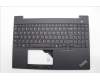 Lenovo 5M11N99867 C-Cover with keyboard, Hungarian, Black, Backlight, UK