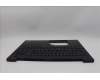 Lenovo 5M11N99896 C-Cover with keyboard, Switzerland, Black, Backlight, UK