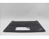 Lenovo 5M11N99955 C-Cover with keyboard, Belgian, Black, UK