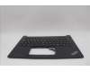 Lenovo 5M11N99987 C-Cover with keyboard, Italian, Black, UK