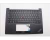 Lenovo 5M11P32327 C-Cover with keyboard, Danish, Black, Backlight, UK