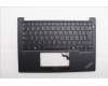 Lenovo 5M11P32335 C-Cover with keyboard, Spanish, Black, Backlight, UK