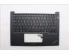 Lenovo 5M11P32343 C-Cover with keyboard, French, Black, Backlight, US