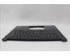 Lenovo 5M11P32355 C-Cover with keyboard, German, Black, Backlight, UK