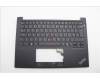 Lenovo 5M11P32395 C-Cover with keyboard, Norwegian, Black, Backlight, UK