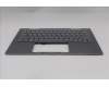 Lenovo 5M11P34994 C-Cover with keyboard, Ukraine, Luna Grey, Fingerprint, WLAN, US