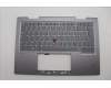 Lenovo 5M11P35006 C-Cover with keyboard, French, Luna Grey, Fingerprint, WLAN, US
