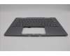 Lenovo 5M11P35013 C-Cover with keyboard, Italian, Luna Grey, Fingerprint, WLAN, UK