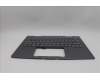Lenovo 5M11P35042 C-Cover with keyboard, US English Euro, Luna Grey, Fingerprint, WWAN, US