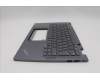 Lenovo 5M11P68938 C-Cover with keyboard, German, Grey, Backlight, UK