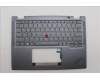 Lenovo 5M11P69073 C-Cover with keyboard, US English Euro, Grey, Backlight, WWAN, US